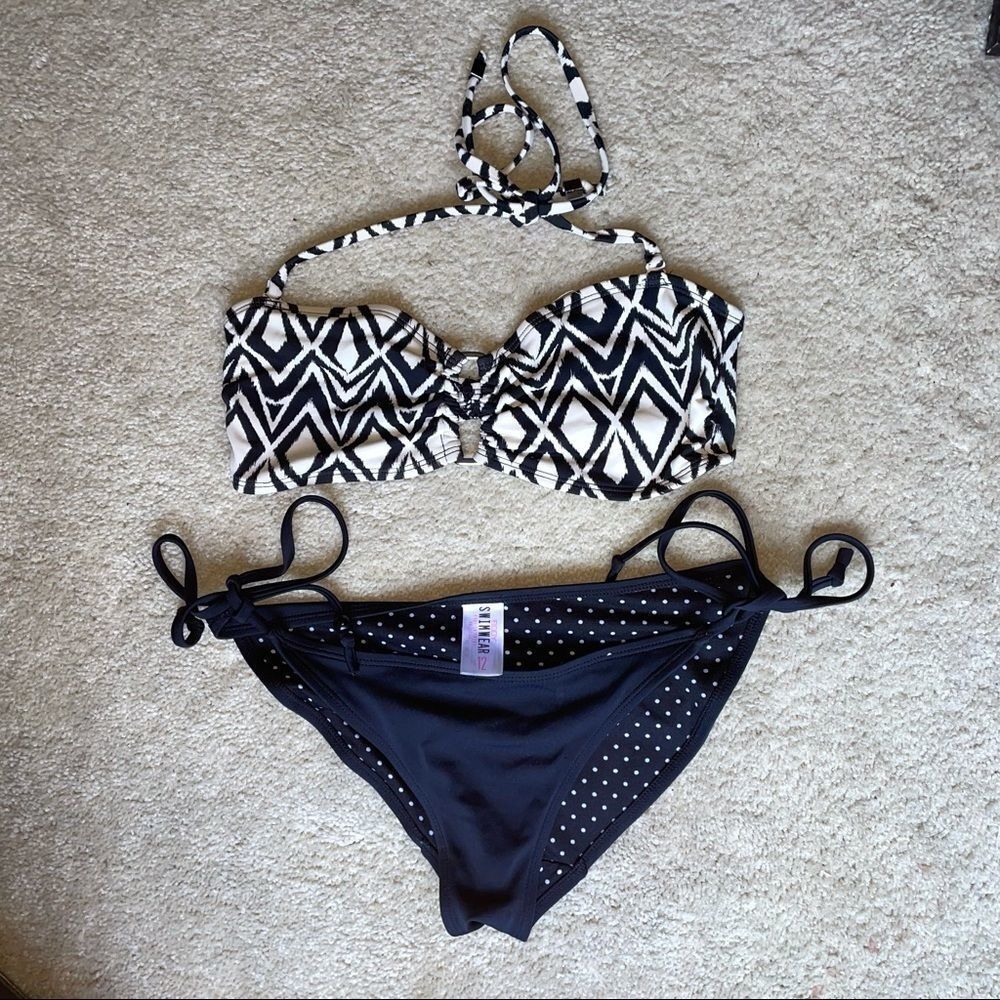Cotton on patterned bikini size small/ medium